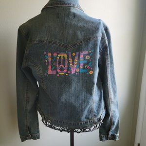 Upcycled jean jacket